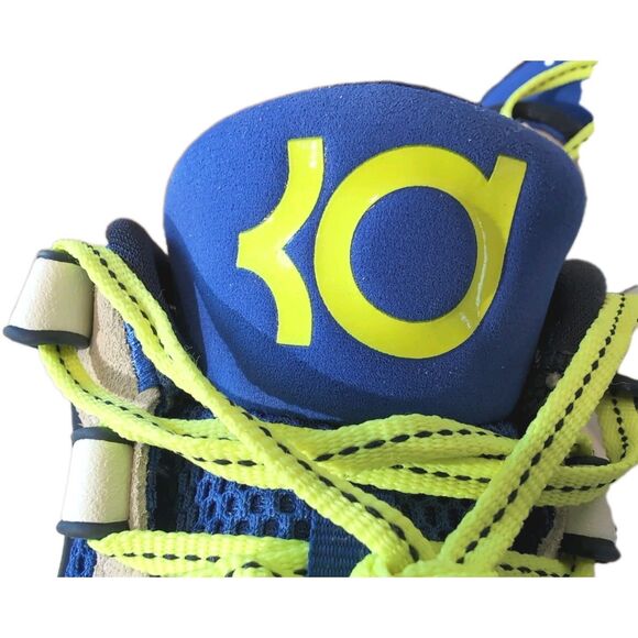 Nike KD18 "Smart City" basketball shoes Hyper Royal/Neon Yellow/Sail Size 10.5 - Picture 12 of 16
